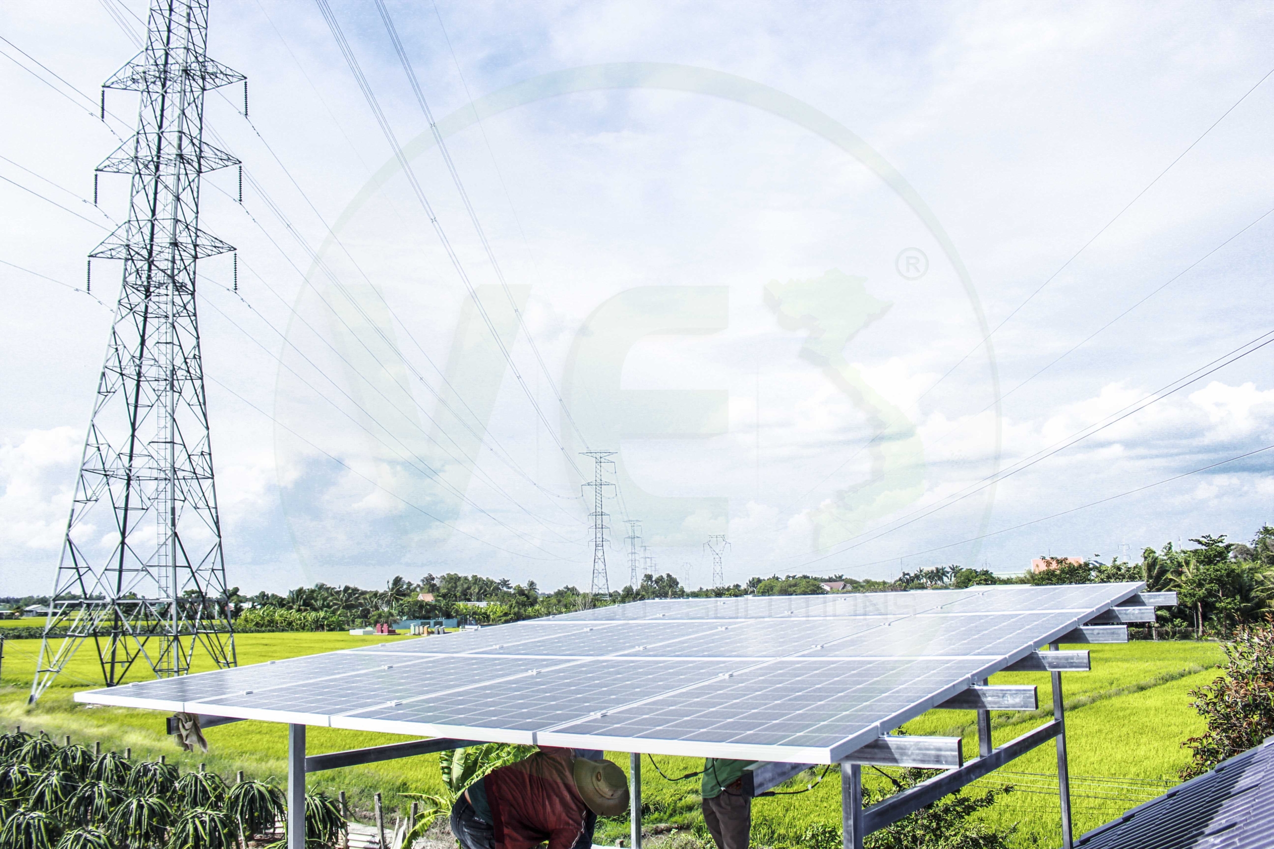 VES lắp đặt điện năng lượng mặt trời cho khách hàng Anh Vũ tại Long An