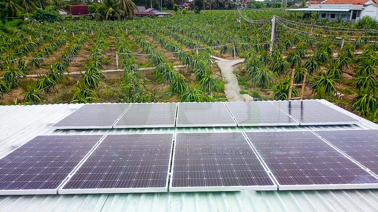 VES lắp đặt điện năng lượng mặt trời cho khách hàng Anh Xuân tại Long An