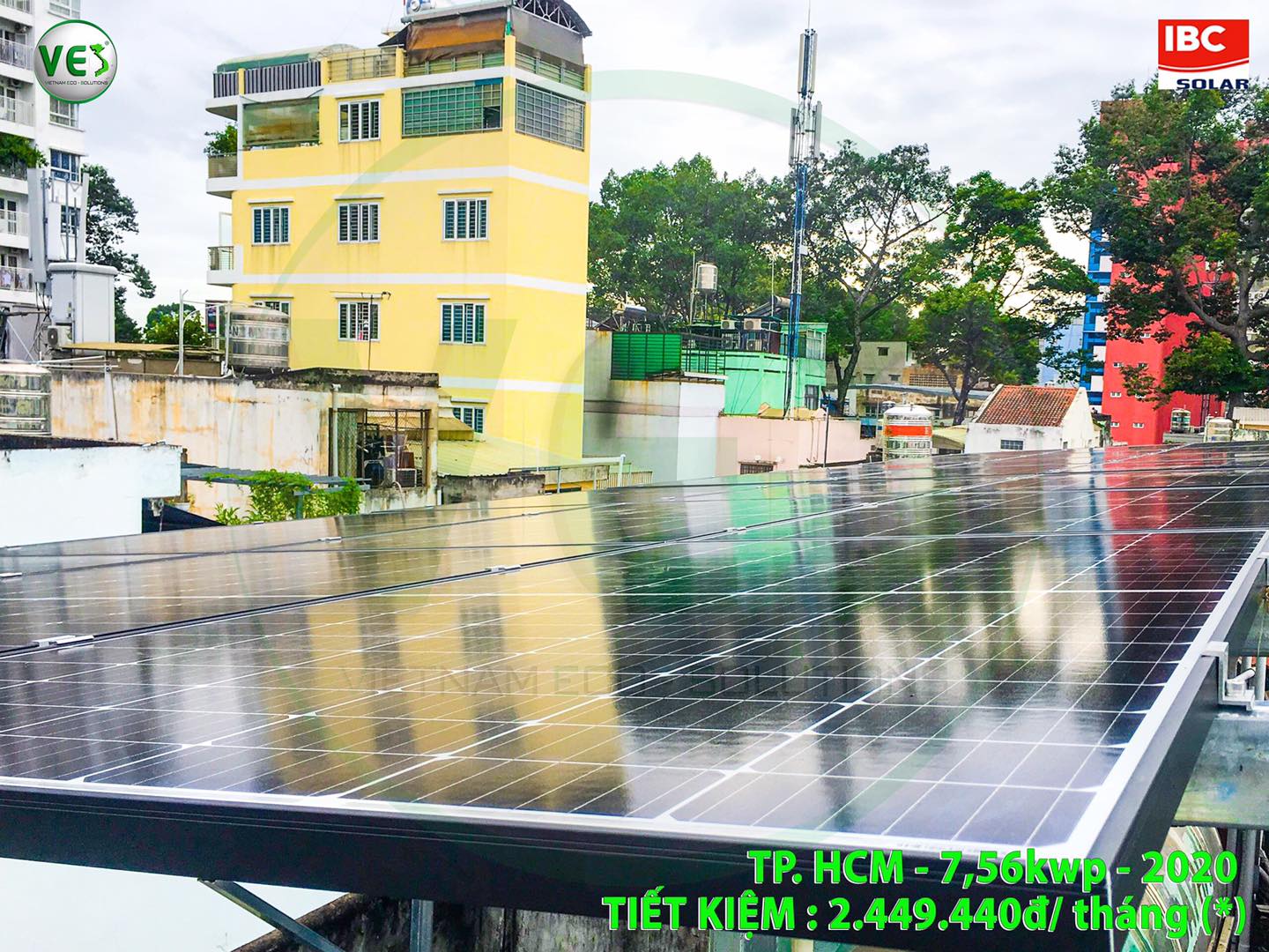 VES lắp điện năng lượng mặt trời cho khách hàng